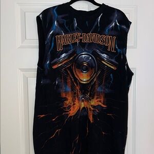Harley-Davidson Men’s Engine Sleeveless Tee - Size L